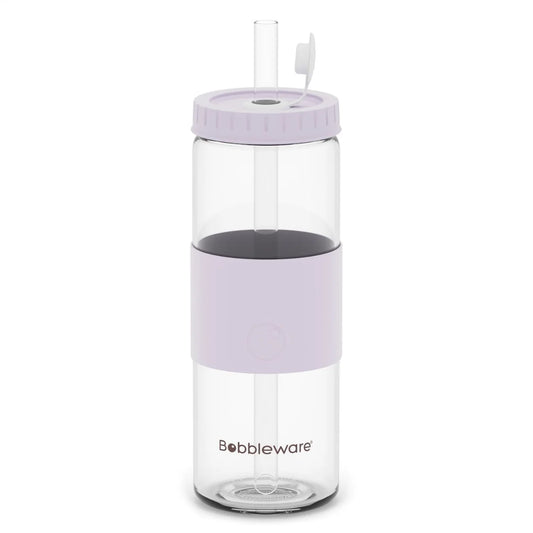 Bobbleware Glass 700mL Lilac bubble tea sustainable and reusable cup/ tumbler. 