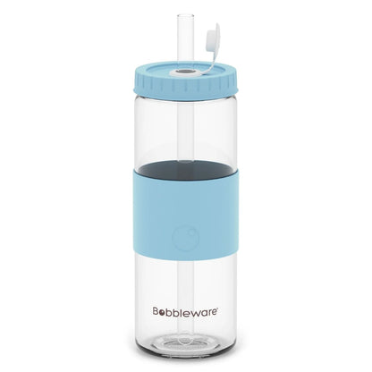 Bobbleware Glass 700mL Sky Blue bubble tea sustainable and reusable cup/ tumbler. 
